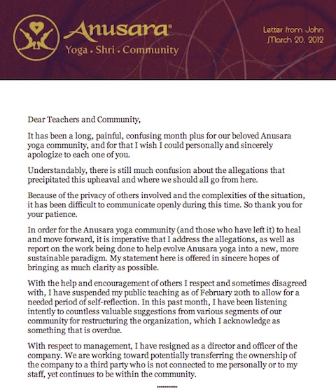 Letter from John-4 Letter from John 41 John Friends Latest Statement: Im not a “Sex Therapist”